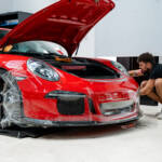 Ochranná fólie PPF na Porsche GT3